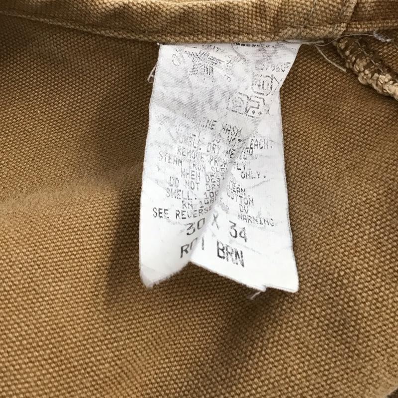 カーハート Carhartt サロペット・オーバーオール サロペット、オーバーオール 30×34 ロゴ、文字 茶 / ブラウン / brown メンズ USED 古着 中古 10154947