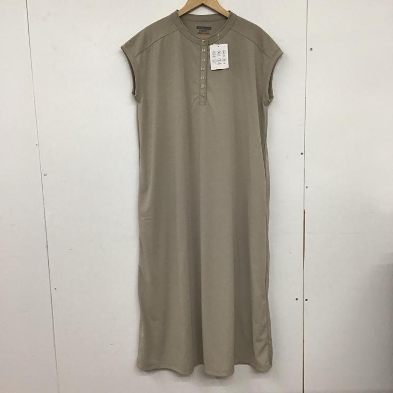 フリークスストア FREAK S STORE ワンピース ロングスカート 252-3204 AIRDRY HIGHCOOL ヘンリーネックワンピース タグ付き FREE 無地 ベージュ / ベージュ / beige レディース USED 古着 中古 10154949