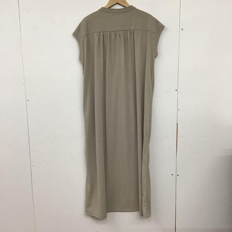 フリークスストア FREAK S STORE ワンピース ロングスカート 252-3204 AIRDRY HIGHCOOL ヘンリーネックワンピース タグ付き FREE 無地 ベージュ / ベージュ / beige レディース USED 古着 中古 10154949