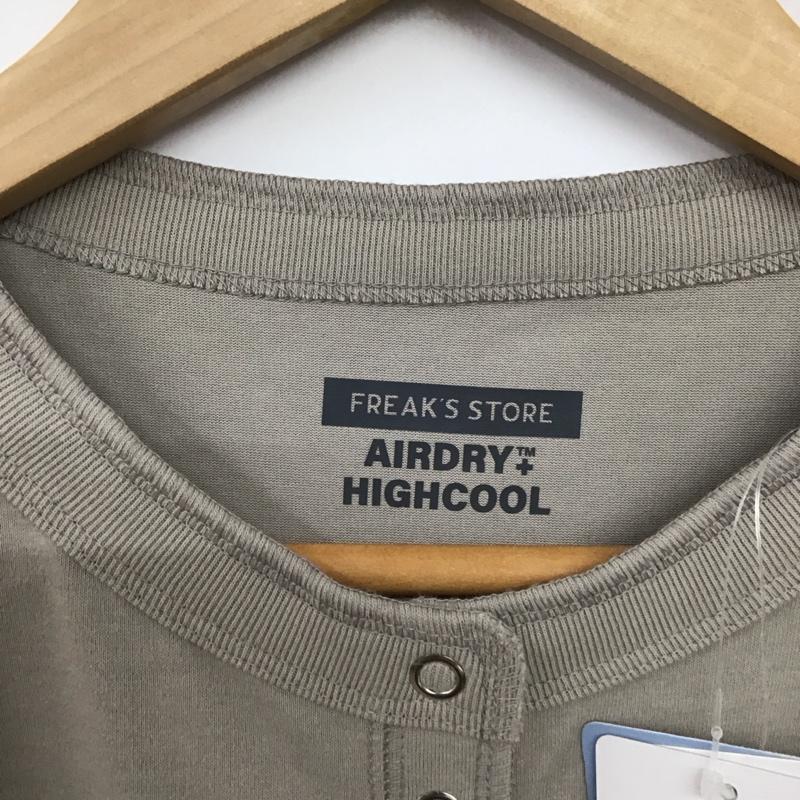 フリークスストア FREAK S STORE ワンピース ロングスカート 252-3204 AIRDRY HIGHCOOL ヘンリーネックワンピース タグ付き FREE 無地 ベージュ / ベージュ / beige レディース USED 古着 中古 10154949
