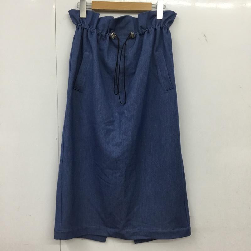 アーバンリサーチ URBAN RESEARCH スカート ロングスカート WH95-25M007 デニム素材のロングスカート FREE 無地 青 / ブルー / blue レディース USED 古着 中古 10154950