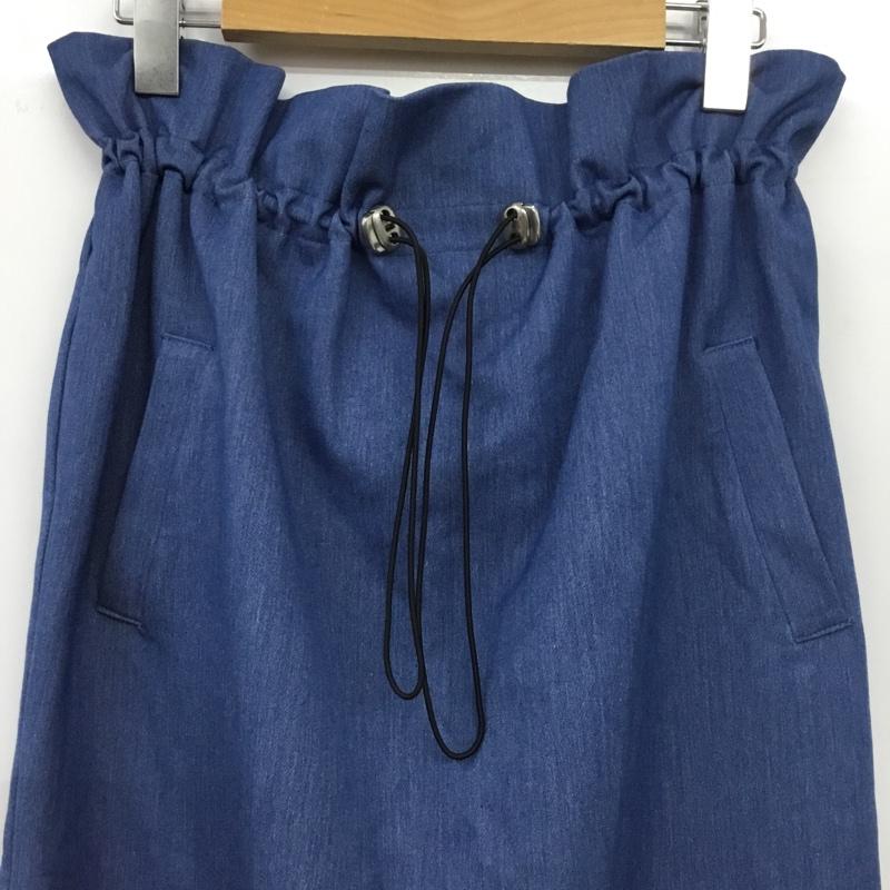 アーバンリサーチ URBAN RESEARCH スカート ロングスカート WH95-25M007 デニム素材のロングスカート FREE 無地 青 / ブルー / blue レディース USED 古着 中古 10154950