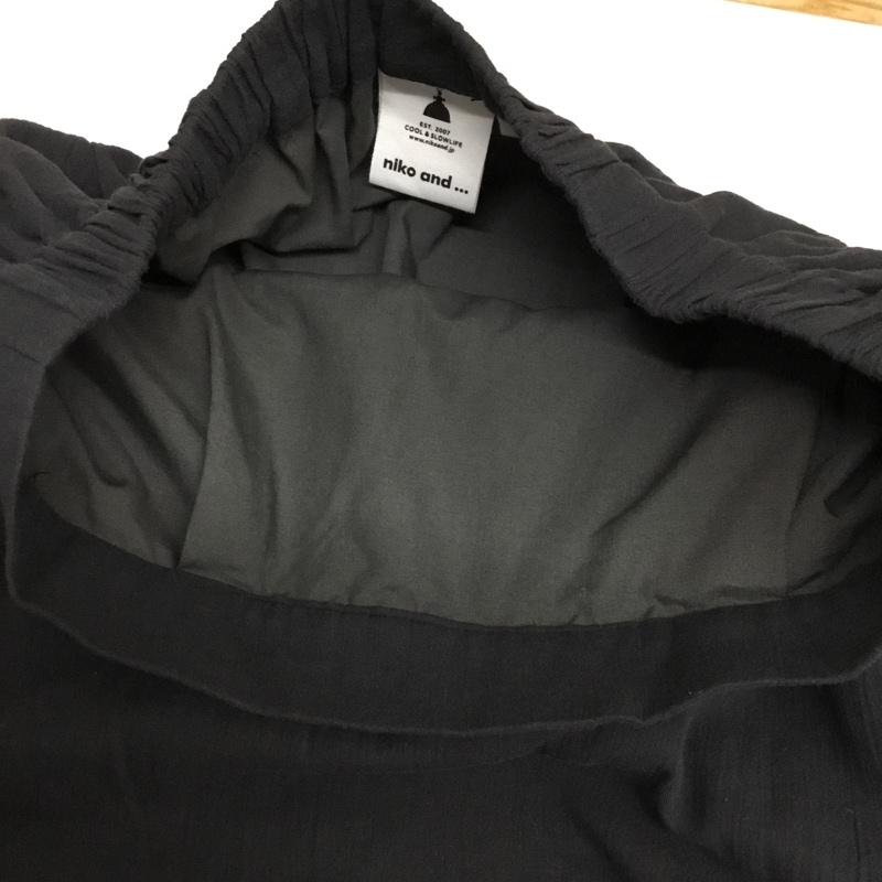 ニコアンド niko and... スカート ロングスカート L 無地 黒 / ブラック / black レディース USED 古着 中古 10154951