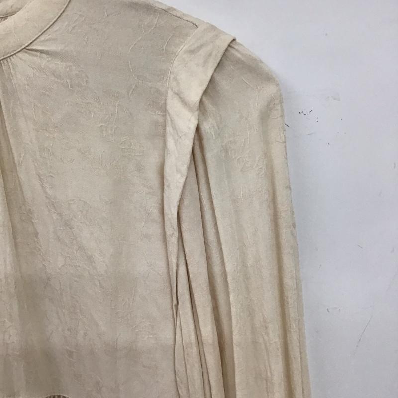 ジーナシス JEANASIS ワンピース ひざ丈スカート JS071302MW ティアードフレアチュニック 長袖 FREE 総柄 桃 / ピンク / pink レディース USED 古着 中古 10154952