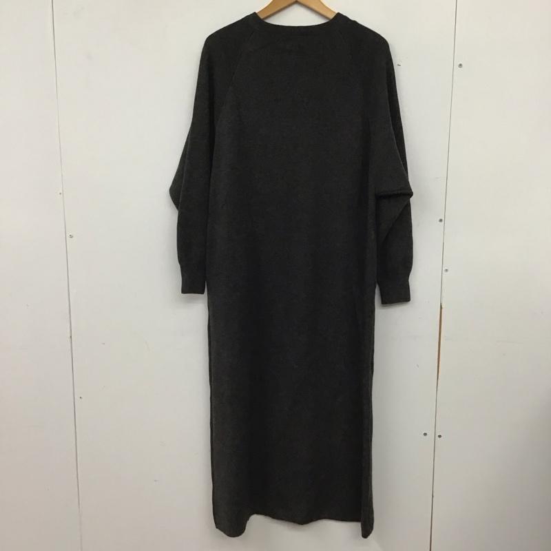 アーバンリサーチドアーズ URBAN RESEARCH DOORS ワンピース ロングスカート DRA7-26E107 スウェットライクニットワンピース FREE 無地 チャコールグレー / チャコールグレー / レディース USED 古着 中古 10154957