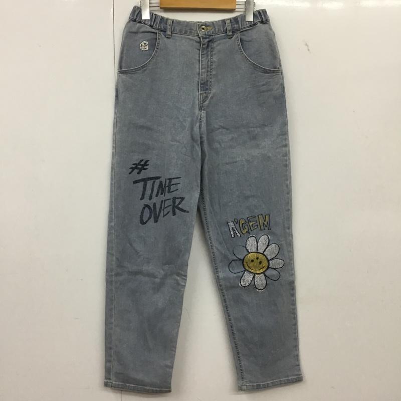 エージェムナイン A GEM/9 パンツ デニム、ジーンズ AG21-C01 FREE 無地 水色 / ライトブルー / レディース USED 古着 中古 10154958