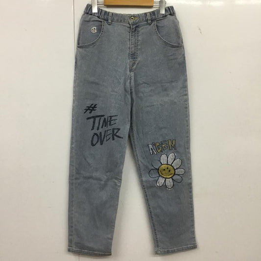 エージェムナイン A GEM/9 パンツ デニム、ジーンズ AG21-C01 FREE 無地 水色 / ライトブルー / レディース USED 古着 中古 10154958
