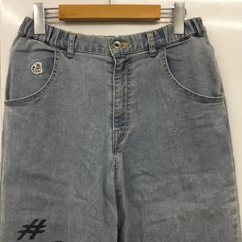 エージェムナイン A GEM/9 パンツ デニム、ジーンズ AG21-C01 FREE 無地 水色 / ライトブルー / レディース USED 古着 中古 10154958