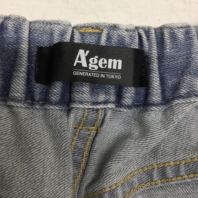 エージェムナイン A GEM/9 パンツ デニム、ジーンズ AG21-C01 FREE 無地 水色 / ライトブルー / レディース USED 古着 中古 10154958