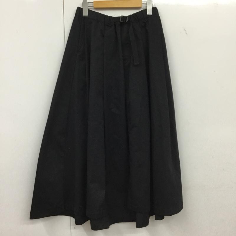 ニコアンド niko and... スカート ロングスカート M 無地 黒 / ブラック / black レディース USED 古着 中古 10154960