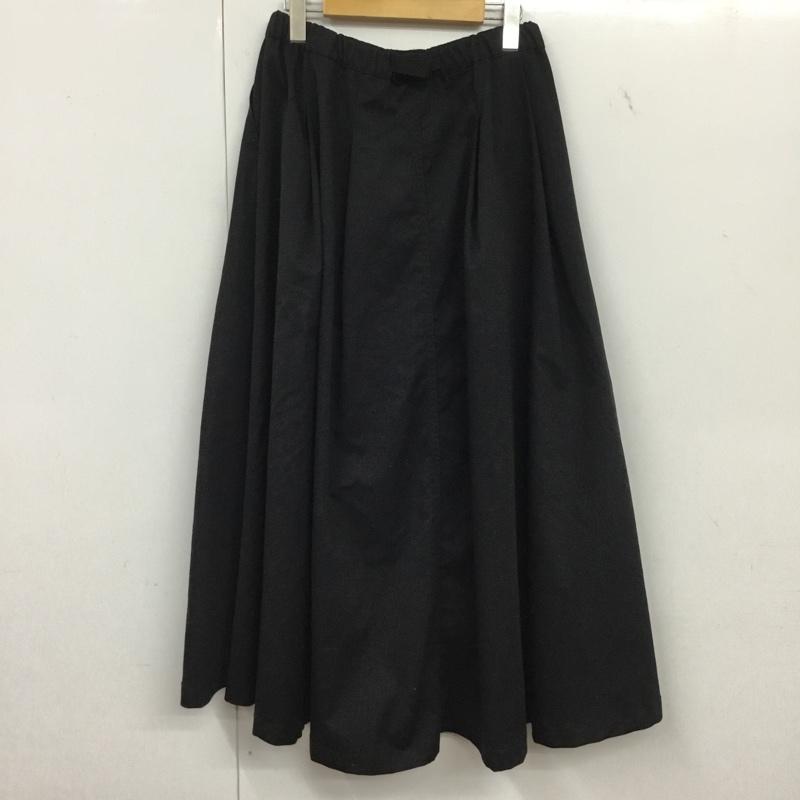 ニコアンド niko and... スカート ロングスカート M 無地 黒 / ブラック / black レディース USED 古着 中古 10154960