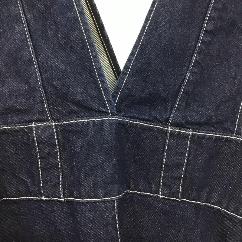 ザラ ZARA ワンピース ロングスカート 5899 066 407 デニムジャンパースカート タグ付き M 無地 インディゴ / インディゴ / Indigo レディース USED 古着 中古 10154966