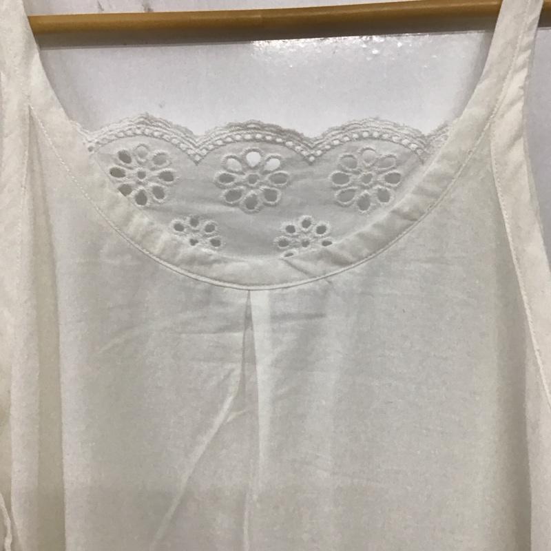 スタディオクリップ studio CLIP ワンピース ロングスカート petiキャミOP タグ付き FREE 刺繍 オフホワイト / オフホワイト / レディース USED 古着 中古 10154968