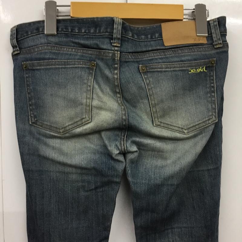 エックスガール X-girl パンツ デニム、ジーンズ 27インチ 無地 インディゴ / インディゴ / Indigo レディース USED 古着 中古 10154969