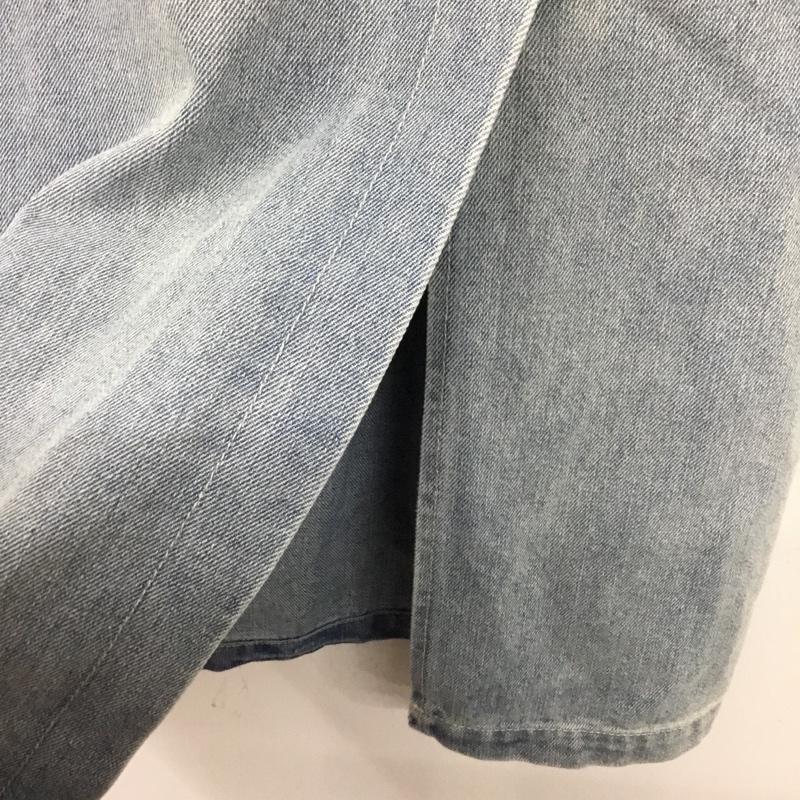 ナイスクラップ NICE CLAUP スカート ロングスカート デニムスカート タグ付 FREE 無地 青 / ブルー / blue レディース USED 古着 中古 10154971
