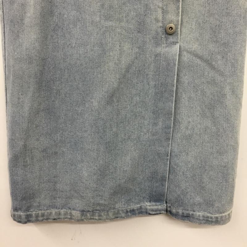 ナイスクラップ NICE CLAUP スカート ロングスカート デニムスカート タグ付 FREE 無地 青 / ブルー / blue レディース USED 古着 中古 10154971