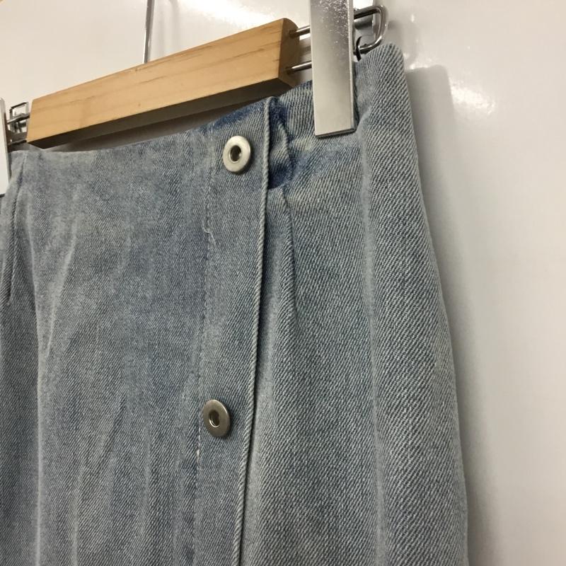 ナイスクラップ NICE CLAUP スカート ロングスカート デニムスカート タグ付 FREE 無地 青 / ブルー / blue レディース USED 古着 中古 10154971