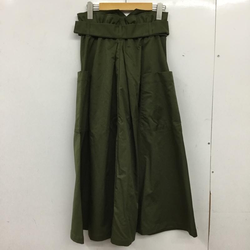 ジーナシス JEANASIS スカート ロングスカート JS050230AD ミリタリーポケットフレアスカート FREE 無地 カーキ / カーキ / khaki レディース USED 古着 中古 10154972