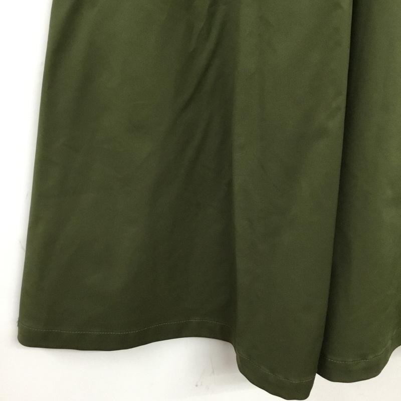 ジーナシス JEANASIS スカート ロングスカート JS050230AD ミリタリーポケットフレアスカート FREE 無地 カーキ / カーキ / khaki レディース USED 古着 中古 10154972