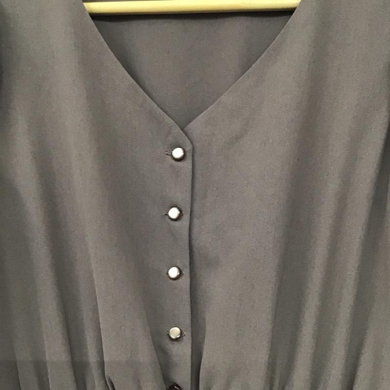 ムルーア MURUA ワンピース ロングスカート 122150311701-01 長袖 FREE 無地 茶 / ブラウン / brown レディース USED 古着 中古 10154973