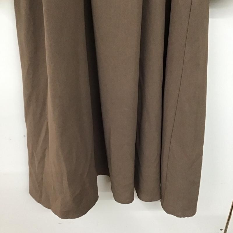 ムルーア MURUA ワンピース ロングスカート 122150311701-01 長袖 FREE 無地 茶 / ブラウン / brown レディース USED 古着 中古 10154973