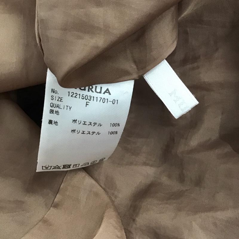 ムルーア MURUA ワンピース ロングスカート 122150311701-01 長袖 FREE 無地 茶 / ブラウン / brown レディース USED 古着 中古 10154973
