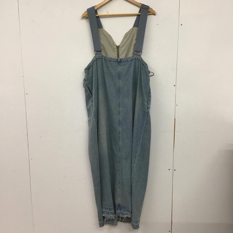 ニコアンド niko and... ワンピース ロングスカート NKB36746RM ジャンパースカート デニム FREE 無地 水色 / ライトブルー / レディース USED 古着 中古 10154974