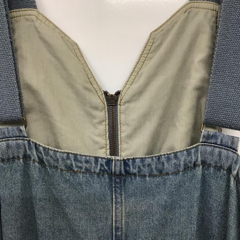 ニコアンド niko and... ワンピース ロングスカート NKB36746RM ジャンパースカート デニム FREE 無地 水色 / ライトブルー / レディース USED 古着 中古 10154974