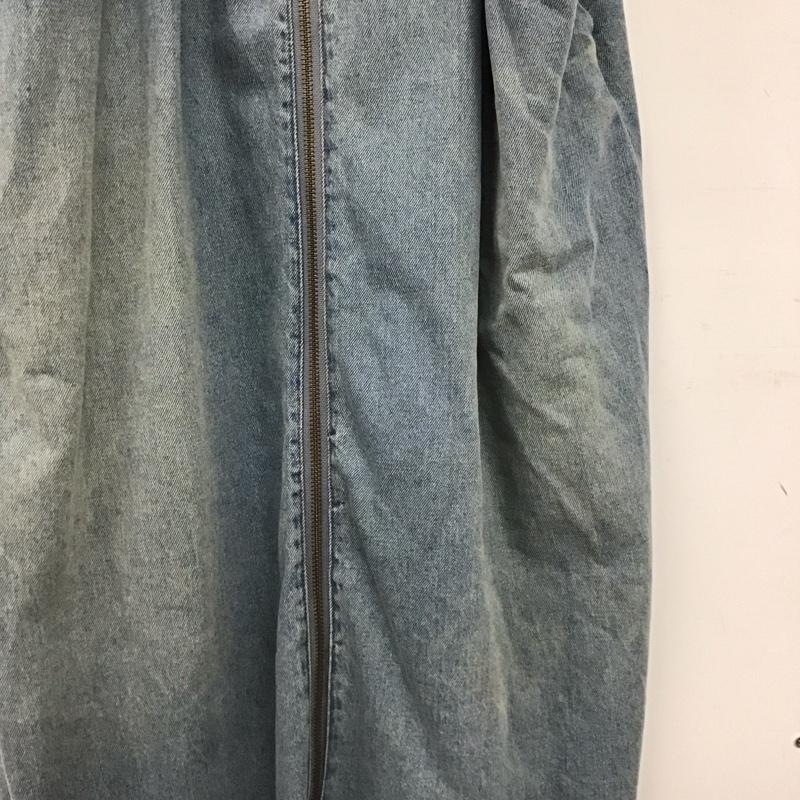 ニコアンド niko and... ワンピース ロングスカート NKB36746RM ジャンパースカート デニム FREE 無地 水色 / ライトブルー / レディース USED 古着 中古 10154974