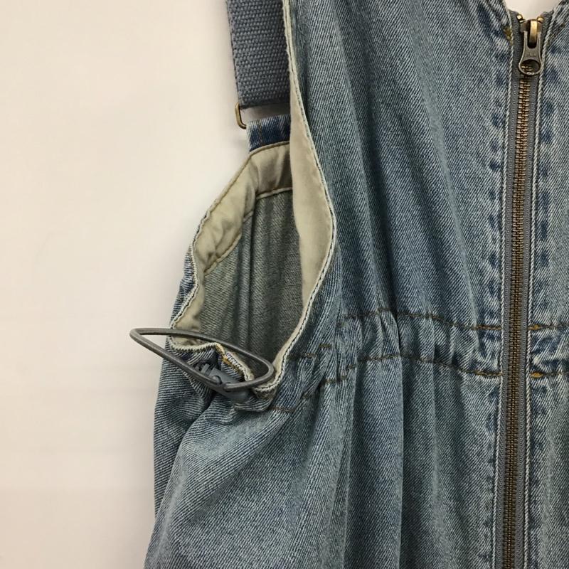 ニコアンド niko and... ワンピース ロングスカート NKB36746RM ジャンパースカート デニム FREE 無地 水色 / ライトブルー / レディース USED 古着 中古 10154974
