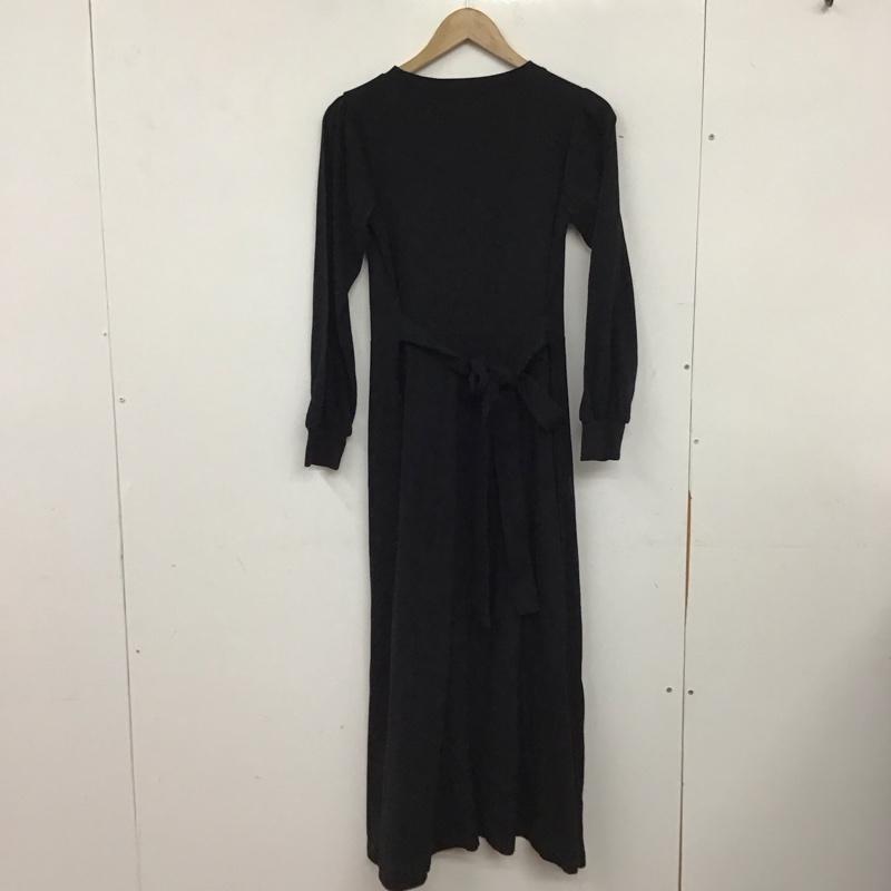 ケービーエフ KBF ワンピース ロングスカート カットソーワンピース 長袖 ONE SIZE 無地 黒 / ブラック / black レディース USED 古着 中古 10154976
