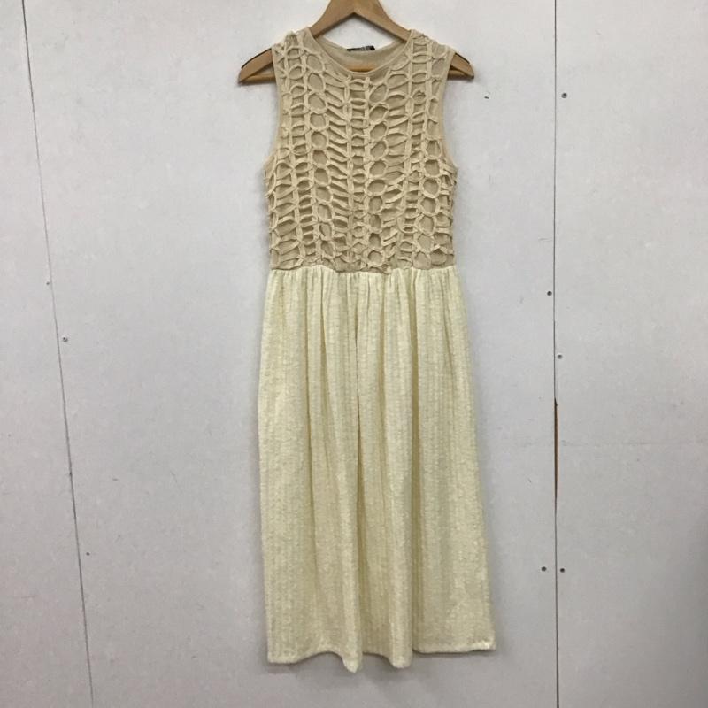 ザラ ZARA ワンピース ロングスカート 2712 312 712 ノースリーブ タグ付き S 無地 ベージュ / ベージュ / beige X アイボリー / アイボリー / レディース USED 古着 中古 10154977