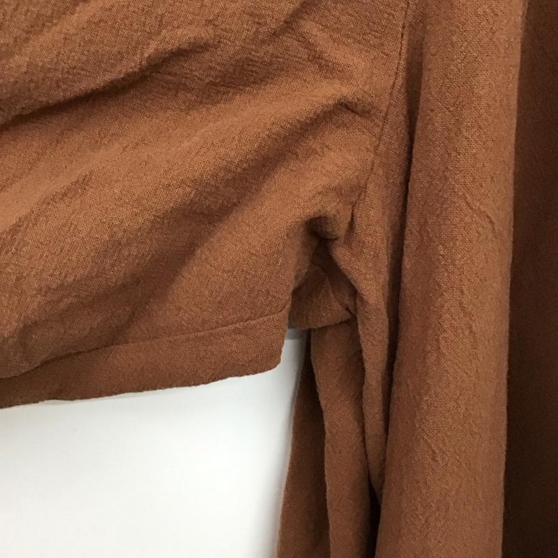 アナザーエディション Another Edition ワンピース ロングスカート 5626-199-2952 シャーリング 長袖 無地 茶 / ブラウン / brown レディース USED 古着 中古 10154978