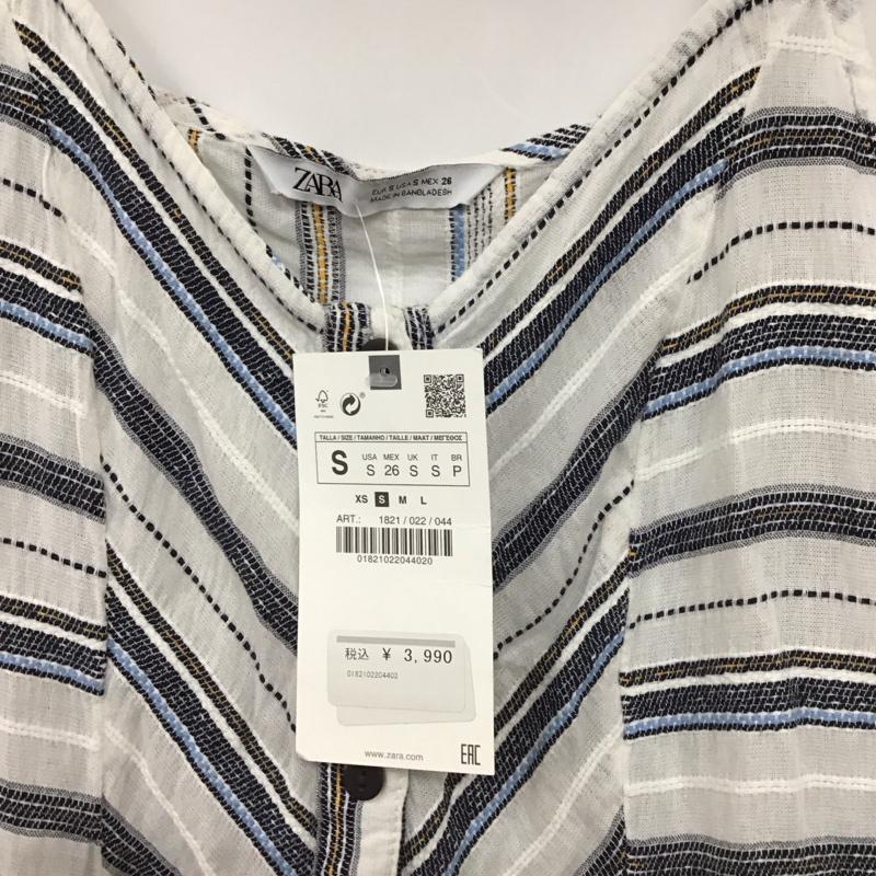 ザラ ZARA ワンピース ロングスカート 1821 022 044 キャミワンピース 前開き タグ付き S ストライプ マルチカラー / マルチカラー / multicolor レディース USED 古着 中古 10154981