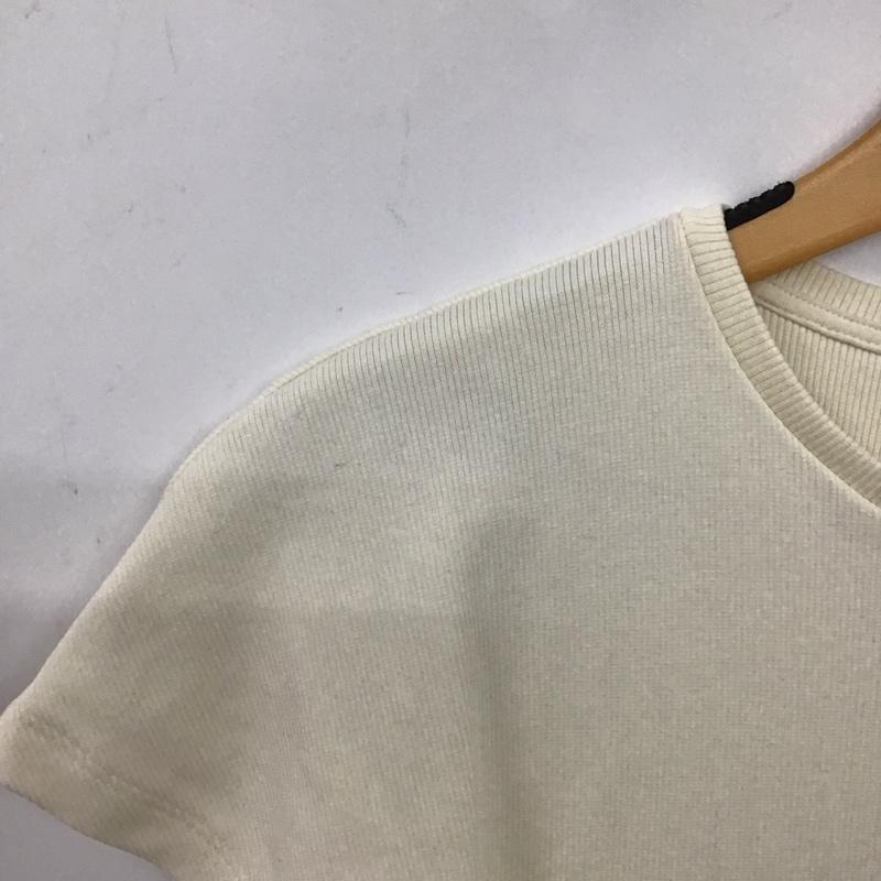 ザラ ZARA ワンピース ロングスカート 4174 208 712 コンビバルーンワンピース 半袖 S 無地 アイボリー / アイボリー / レディース USED 古着 中古 10154983