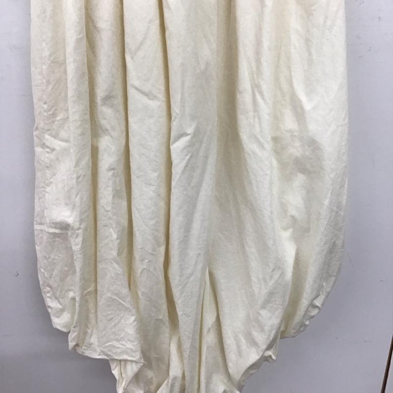 ザラ ZARA ワンピース ロングスカート 4174 208 712 コンビバルーンワンピース 半袖 S 無地 アイボリー / アイボリー / レディース USED 古着 中古 10154983