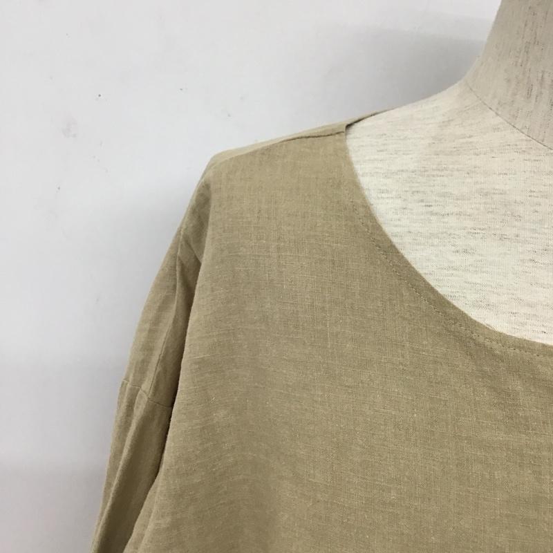 古着 USED セットアップ セットアップ Jih Nunc コットンリネンキーネック7分袖プルオーバーシャツ バルーンパンツ L 無地 ベージュ / ベージュ / beige メンズ USED 古着 中古 10154984