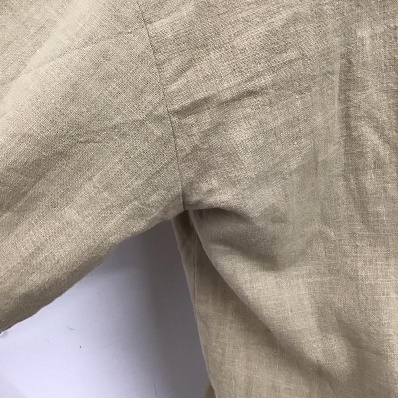 古着 USED セットアップ セットアップ Jih Nunc コットンリネンキーネック7分袖プルオーバーシャツ バルーンパンツ L 無地 ベージュ / ベージュ / beige メンズ USED 古着 中古 10154984