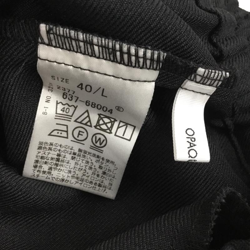 オペークドットクリップ OPAQUE.CLIP パンツ スラックス L 無地 黒 / ブラック / black レディース USED 古着 中古 10154986