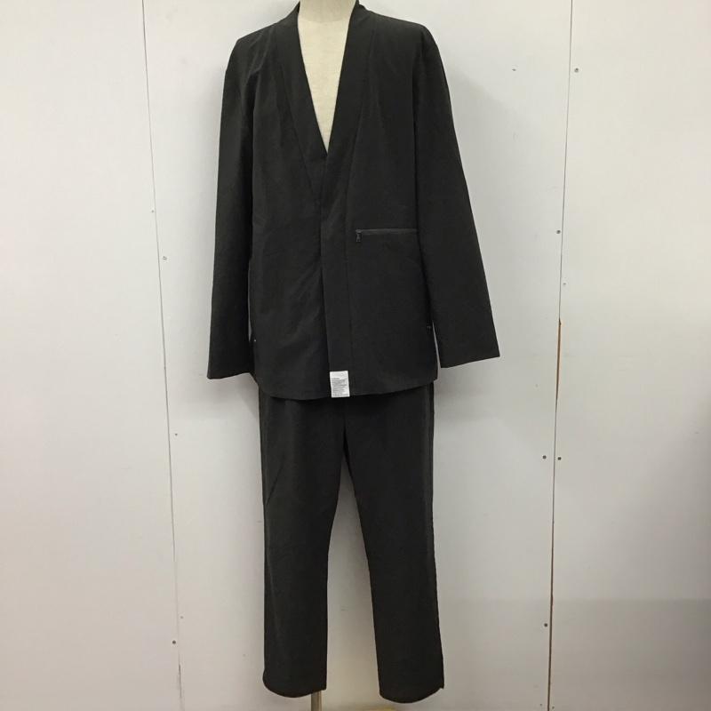 シテラ CITERA セットアップ セットアップ 4504-41401 ノーカラージャケット パンツ XL 無地 ダークグレー / ダークグレー / メンズ USED 古着 中古 10154987