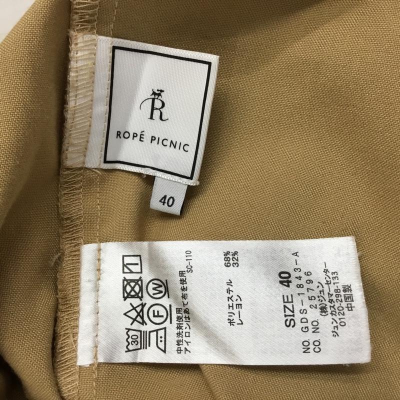 ロペピクニック ROPE  PICNIC パンツ スラックス ワイドパンツ 40 無地 ベージュ / ベージュ / beige レディース USED 古着 中古 10154992