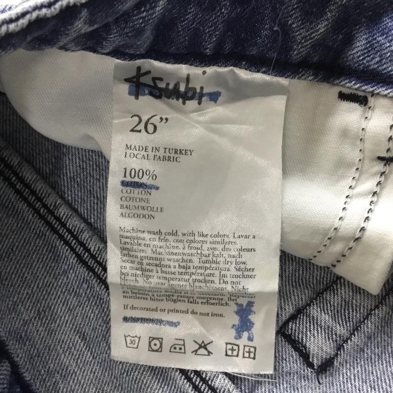 スビ KSUBI パンツ デニム、ジーンズ 109670 26インチ 無地 青 / ブルー / blue レディース USED 古着 中古 10154994