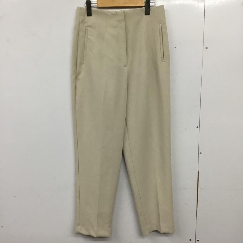 ザラ ZARA パンツ スラックス 7102/162/251 ハイウエストパンツ タグ付 L 無地 オフホワイト / オフホワイト / レディース USED 古着 中古 10154995