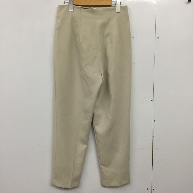 ザラ ZARA パンツ スラックス 7102/162/251 ハイウエストパンツ タグ付 L 無地 オフホワイト / オフホワイト / レディース USED 古着 中古 10154995