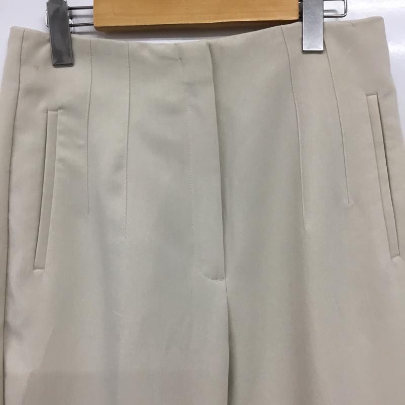 ザラ ZARA パンツ スラックス 7102/162/251 ハイウエストパンツ タグ付 L 無地 オフホワイト / オフホワイト / レディース USED 古着 中古 10154995