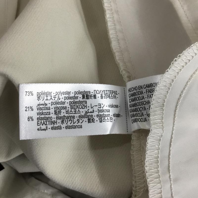 ザラ ZARA パンツ スラックス 7102/162/251 ハイウエストパンツ タグ付 L 無地 オフホワイト / オフホワイト / レディース USED 古着 中古 10154995