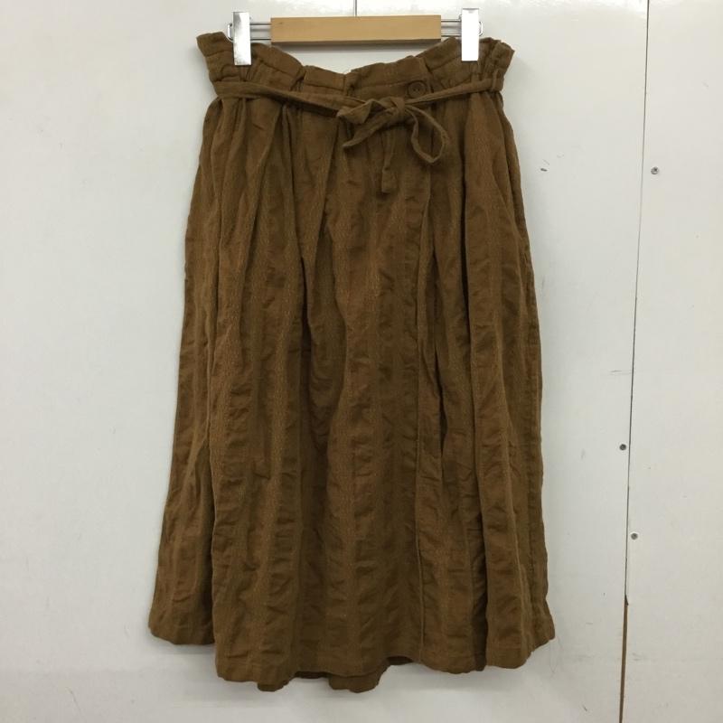 サマンサモスモス Samansa Mos2 スカート ひざ丈スカート FREE 無地 茶 / ブラウン / brown レディース USED 古着 中古 10154997
