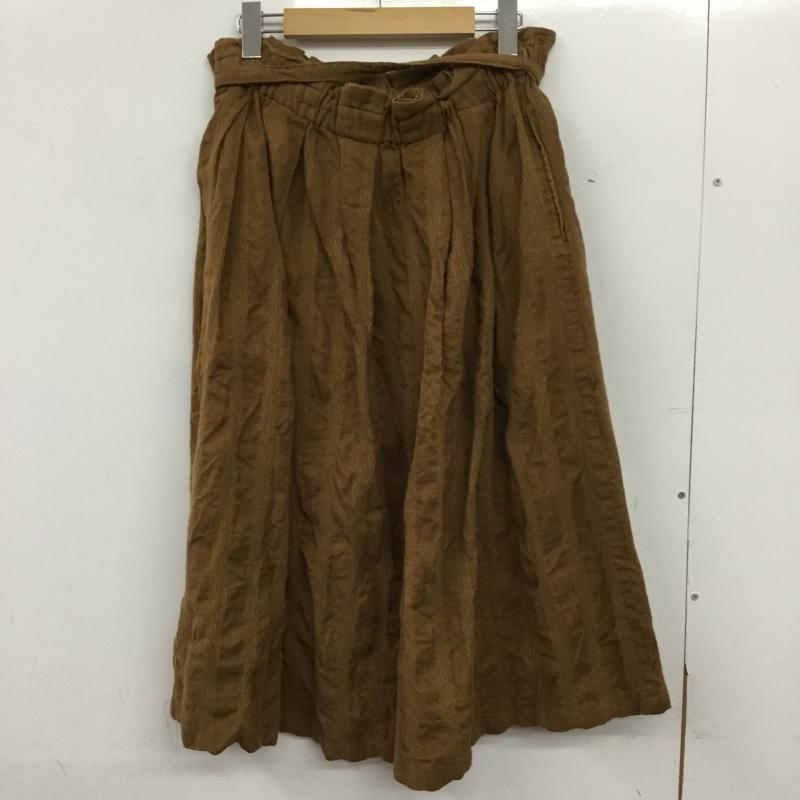 サマンサモスモス Samansa Mos2 スカート ひざ丈スカート FREE 無地 茶 / ブラウン / brown レディース USED 古着 中古 10154997