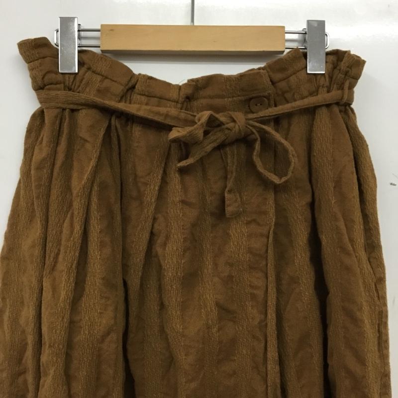 サマンサモスモス Samansa Mos2 スカート ひざ丈スカート FREE 無地 茶 / ブラウン / brown レディース USED 古着 中古 10154997