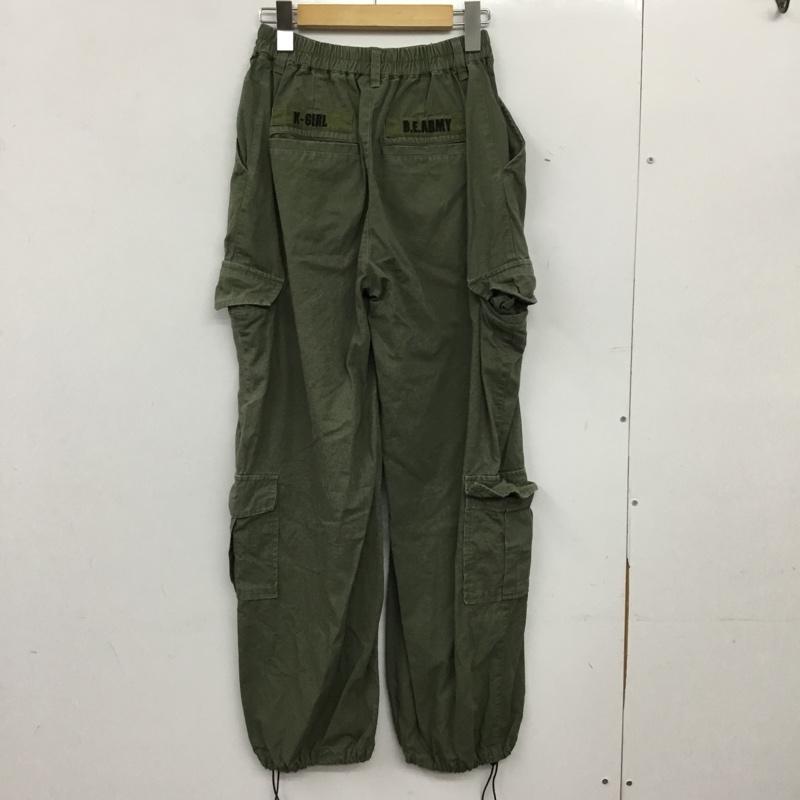 エックスガール X-girl パンツ ワークパンツ、ペインターパンツ 05194604 MILITARY JOGGER PANTS ミリタリージョガーパンツ 1 無地 カーキ / カーキ / khaki レディース USED 古着 中古 10154999